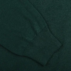 Gran Sasso Knitwear | Petrol Green Extra Fine Merino Roll Neck