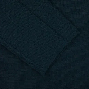 Maurizio Baldassari Outerwear | Petrol Green Milano Knitted Wool Overshirt