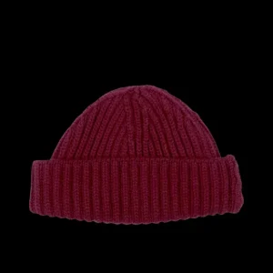 William Lockie Beanies | Pompeii Cashmere Ribbed Short Beanie