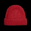 William Lockie Beanies | Poppy Melange Cashmere Ribbed Beanie