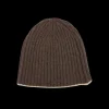 William Lockie Beanies | Porcupine Alabaster Cashmere Ribbed Short Beanie