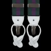 Albert Thurston Braces | Purple Green Wimbledon Stripe 40Mm Braces