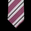 Dreaming Of Monday Ties | Purple Regimental 7-Fold Wool Tie