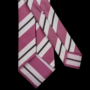 Dreaming Of Monday Ties | Purple Regimental 7-Fold Wool Tie