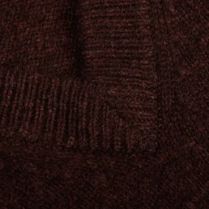 Alan Paine Knitwear | Raisin Brown Lambswool V-Neck