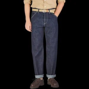 Tela Genova Jeans | Raw Blue Cotton Selvedge Jeans