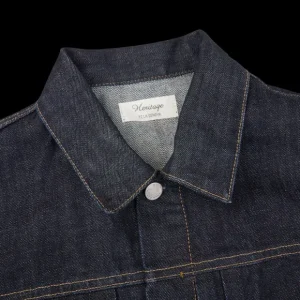 Tela Genova Coats & Jackets | Raw Blue Cotton Selvedge Denim Jacket