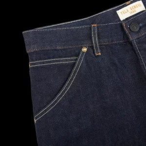 Tela Genova Jeans | Raw Blue Cotton Selvedge Jeans