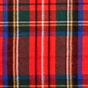 Johnstons of Elgin Scarves | Red Checked Royal Stewart Cashmere Scarf