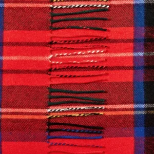 Johnstons of Elgin Scarves | Red Checked Royal Stewart Cashmere Scarf