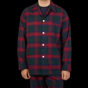 Derek Rose Loungewear | Red Multi-Checked Cotton Pyjamas