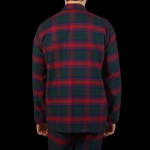 Derek Rose Loungewear | Red Multi-Checked Cotton Pyjamas