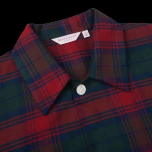 Derek Rose Loungewear | Red Multi-Checked Cotton Pyjamas