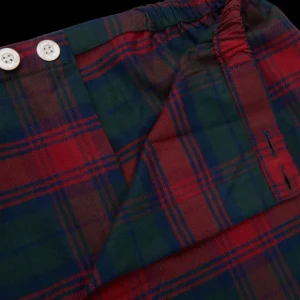 Derek Rose Loungewear | Red Multi-Checked Cotton Pyjamas