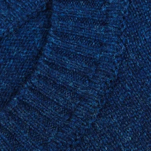 William Lockie Sweaters | Regatta Blue Crew Neck Lambswool Sweater