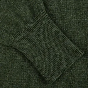 William Lockie Knitwear | Rosemary Green Lambswool Button Cardigan