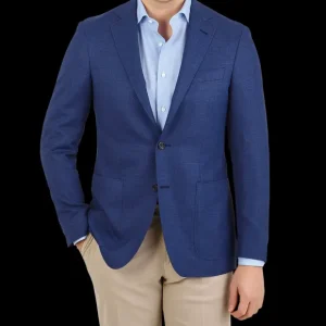 Canali Blazers | Royal Blue Wool Impeccabile Kei Blazer