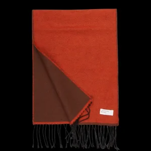 Universal Works Scarves | Rust Brown Double Sided Acrylic Scarf