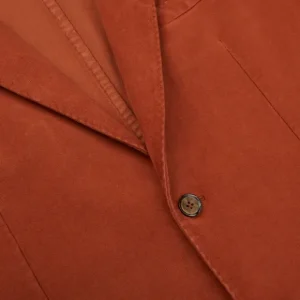 L.B.M. 1911 Blazers | Rust Orange Cotton Moleskin Blazer