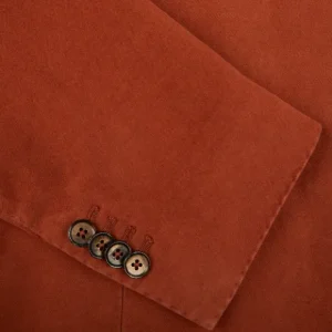L.B.M. 1911 Blazers | Rust Orange Cotton Moleskin Blazer