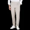 De Petrillo Trousers | Sande Beige Irish Linen Modello B Trousers