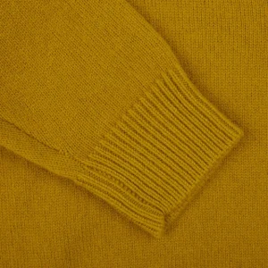 Filippo de Laurentiis Cardigans | Senape Wool Cashmere Button Cardigan