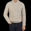 Peregrine Sweaters | Skiddaw Beige Merino Wool Hudson Jumper