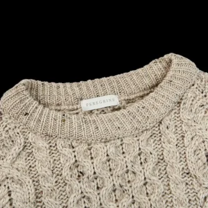Peregrine Knitwear | Skiddaw Beige Merino Wool Hudson Jumper