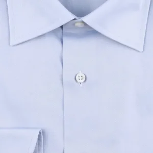Canali Shirts | Sky Blue Single Cuff Cotton Shirt