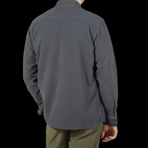 Aspesi Outerwear | Steel Grey Cotton Moleskin Overshirt