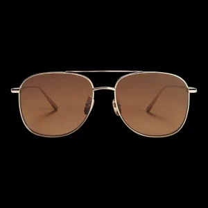 Chimi Sunglasses | Steel Pilot Brown Sunglasses 55Mm