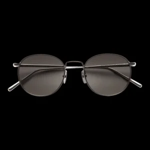 Chimi Sunglasses | Steel Round Grey Lenses Sunglasses 50Mm