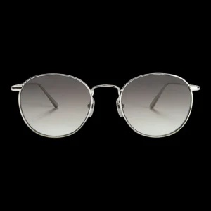 Chimi Sunglasses | Steel Round Grey Lenses Sunglasses 50Mm