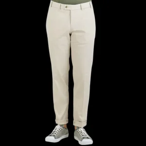 Hiltl Trousers | Stone Beige Cotton Stretch Regular Fit Chinos