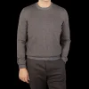 Gran Sasso Sweaters | Taupe Beige Bicolour Merino Wool Crewneck