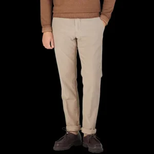 Incotex Trousers | Taupe Beige Cotton Stretch Slacks Chinos