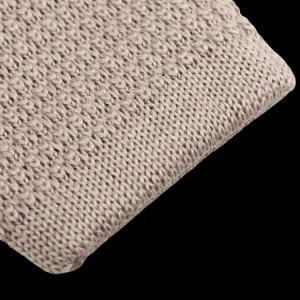 Amanda Christensen Ties | Taupe Beige Knitted Wool Tie