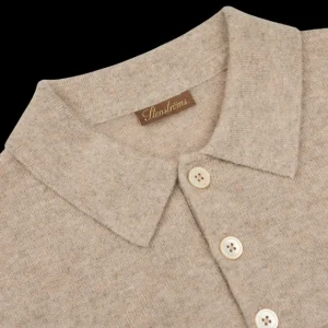 Stenströms Polo Shirts | Taupe Beige Pure Cashmere Polo Shirt