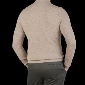 Stenströms Polo Shirts | Taupe Beige Pure Cashmere Polo Shirt