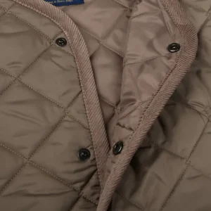 Lavenham Gilets | Taupe Beige Technical Nylon Thornham Gilet
