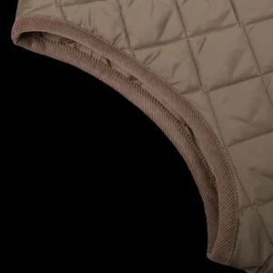 Lavenham Gilets | Taupe Beige Technical Nylon Thornham Gilet