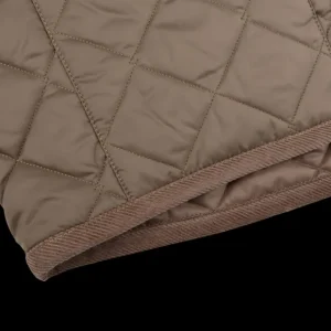 Lavenham Gilets | Taupe Beige Technical Nylon Thornham Gilet