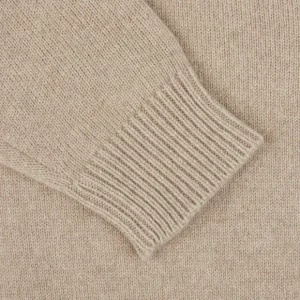 Filippo de Laurentiis Knitwear | Taupe Beige Wool Cashmere Button Cardigan