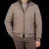 Fedeli Coats & Jackets | Taupe Brown Cashmere Bruno Bomber Jacket