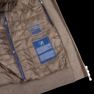 Fedeli Coats & Jackets | Taupe Brown Cashmere Bruno Bomber Jacket