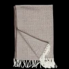 Gierre Milano Scarves | Taupe Brown Double-Sided Wool Scarf