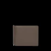 Smythson Wallets | Taupe Brown Ludlow Leather Money Clip Wallet