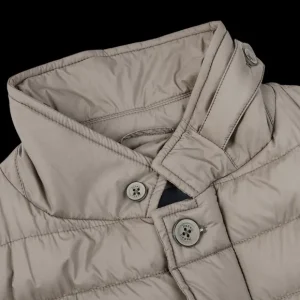 Herno Coats & Jackets | Taupe Grey Legend Technical Down Jacket