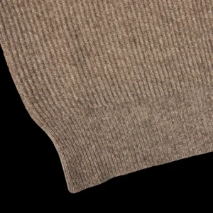 Altea Knitwear | Taupe Melange Wool Cashmere Ls Polo