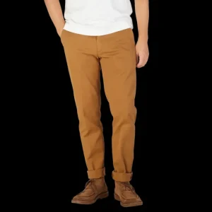 Tela Genova Trousers | Tobacco Brown Cotton Stretch Chinos